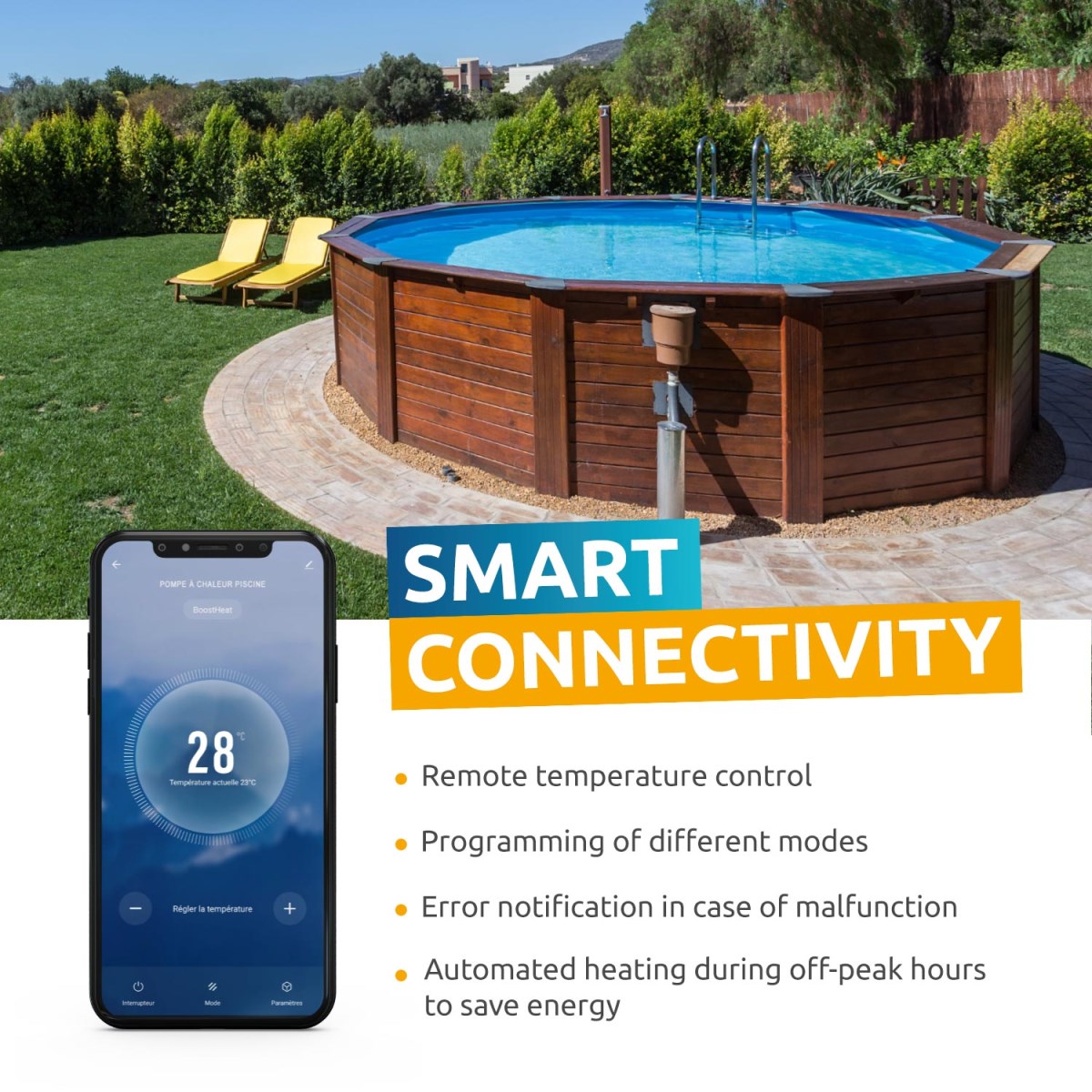 Poolex Nano 3kW Réversible Wifi Integré